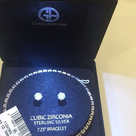 🎉Last deal🎉Cubic Zirconia sterling Silver set✨ - Picture 7 of 8
